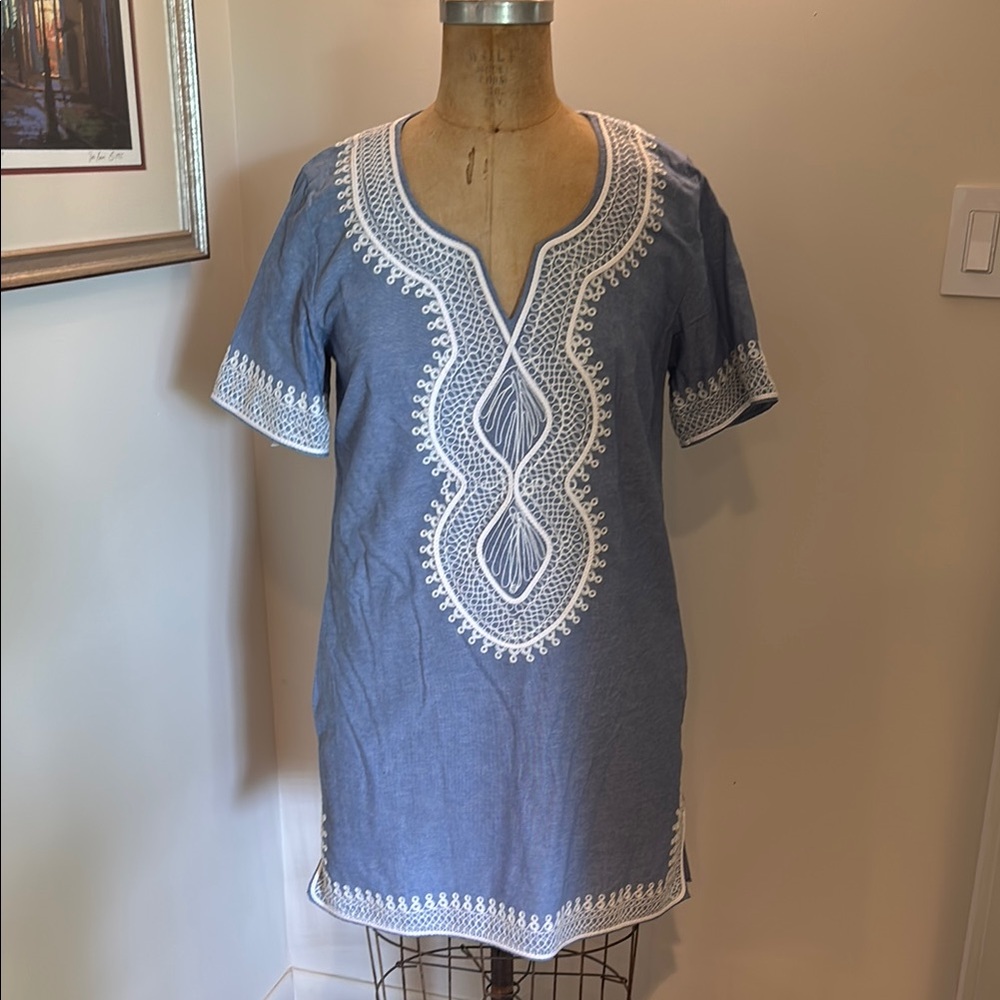 Scotch & Soda Light Blue Top with White Detailing